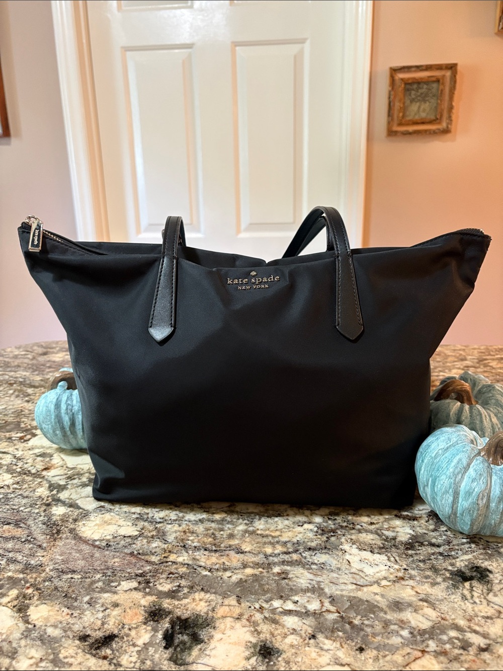 Kate Spade Kitt Black Nylon Tote Bag